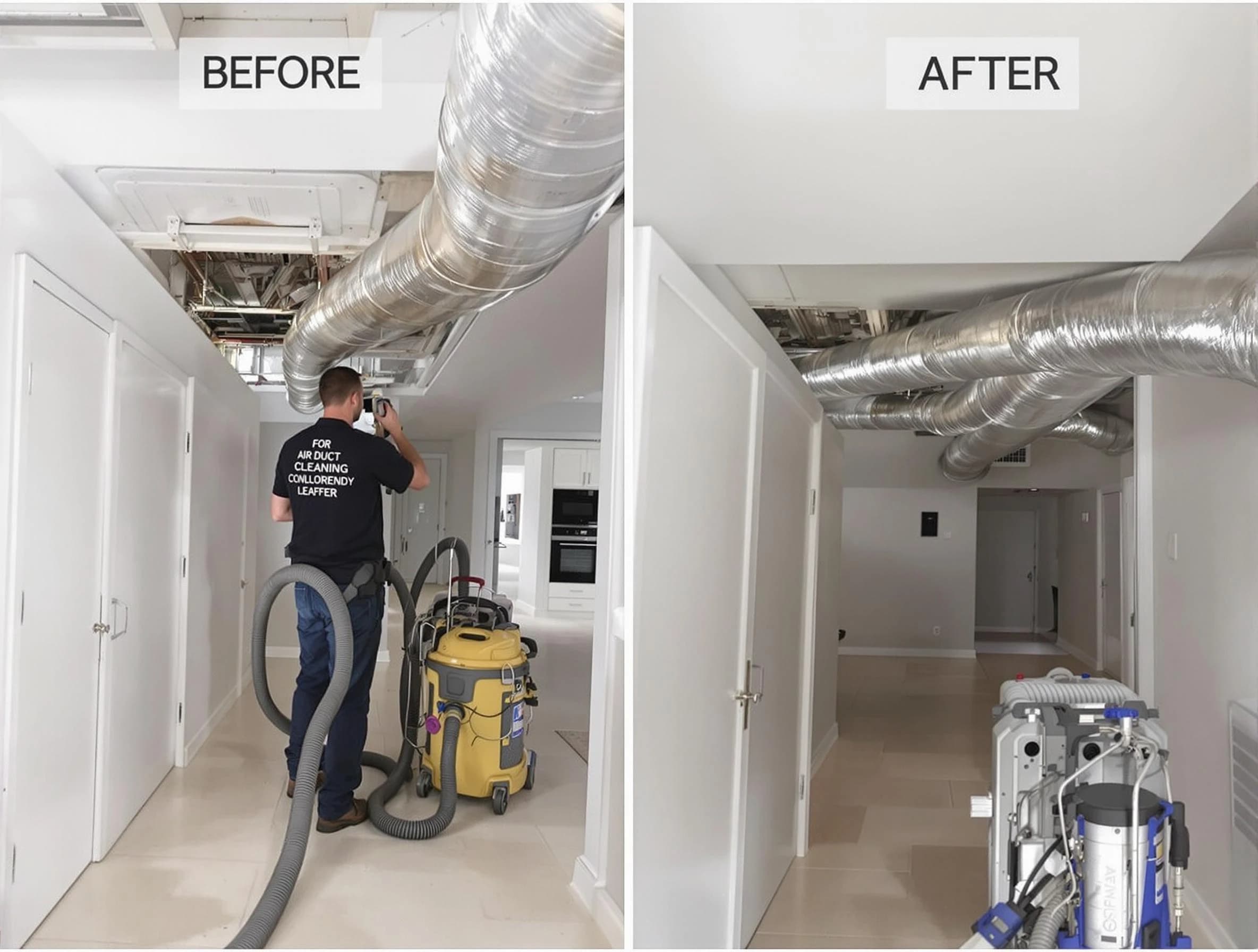Hoover Air Duct Cleaning professional performing thorough air duct cleaning in Hoover