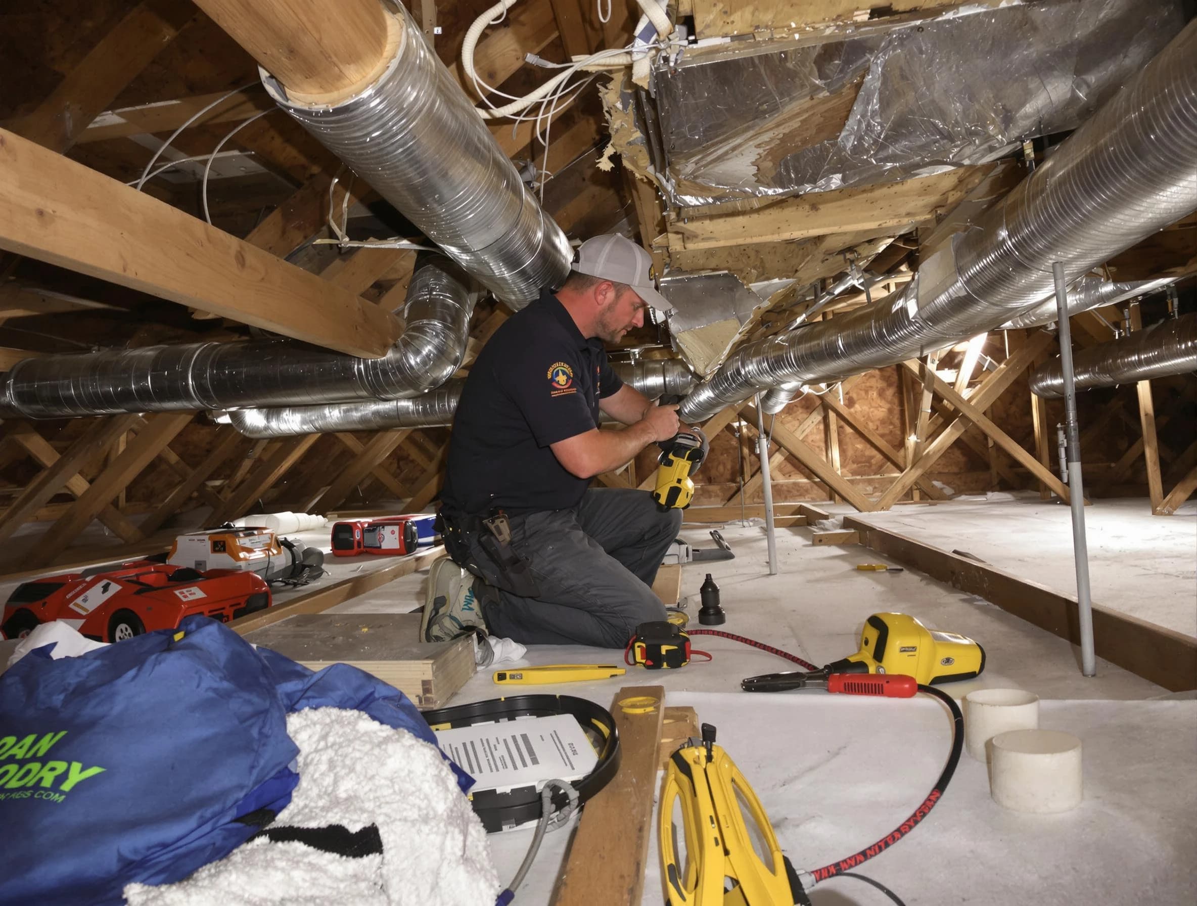 Professional air duct repair by Hoover Air Duct Cleaning in Hoover