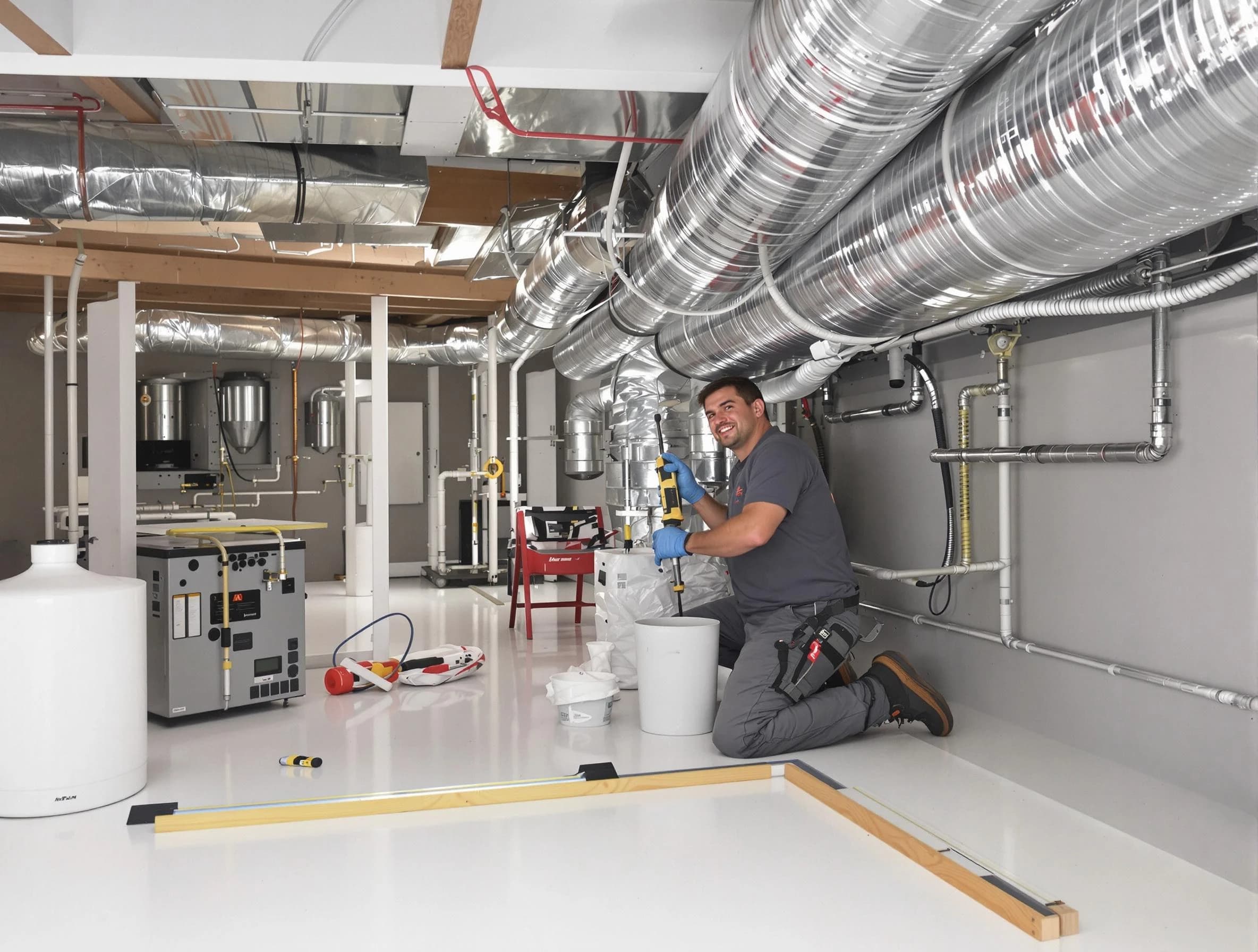 Professional duct sealing service by Hoover Air Duct Cleaning in Hoover