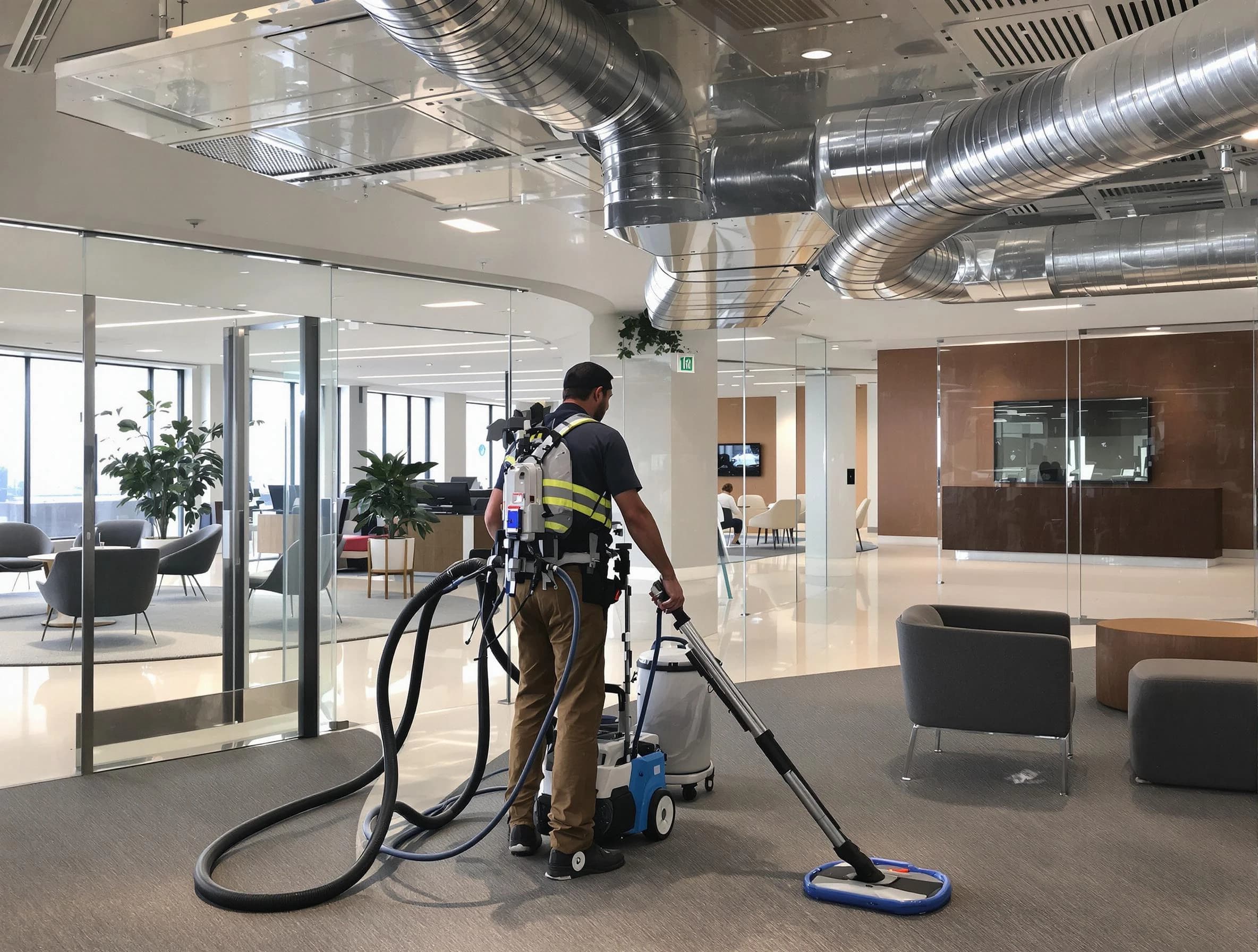 Commercial duct cleaning service by Hoover Air Duct Cleaning in Hoover