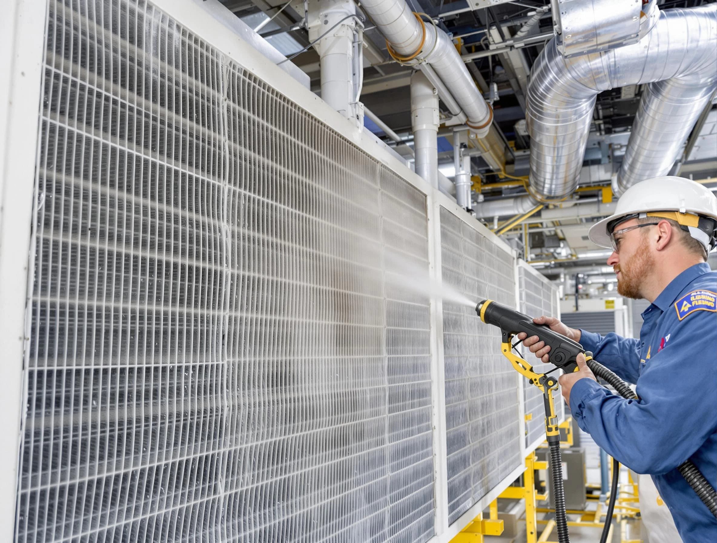 Professional commercial coil cleaning by Hoover Air Duct Cleaning in Hoover