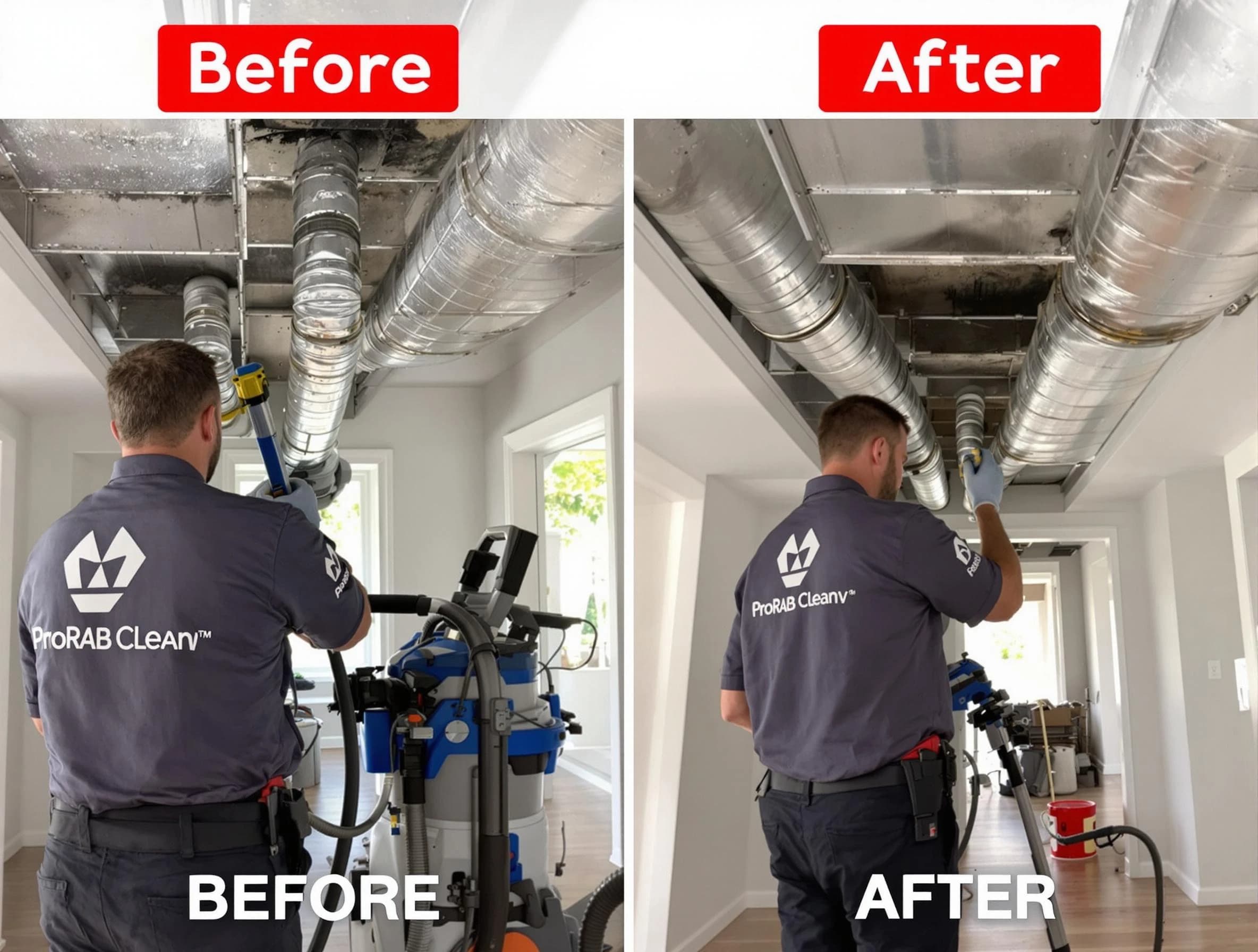 Hoover Air Duct Cleaning expert performing thorough residential duct cleaning in a Hoover home