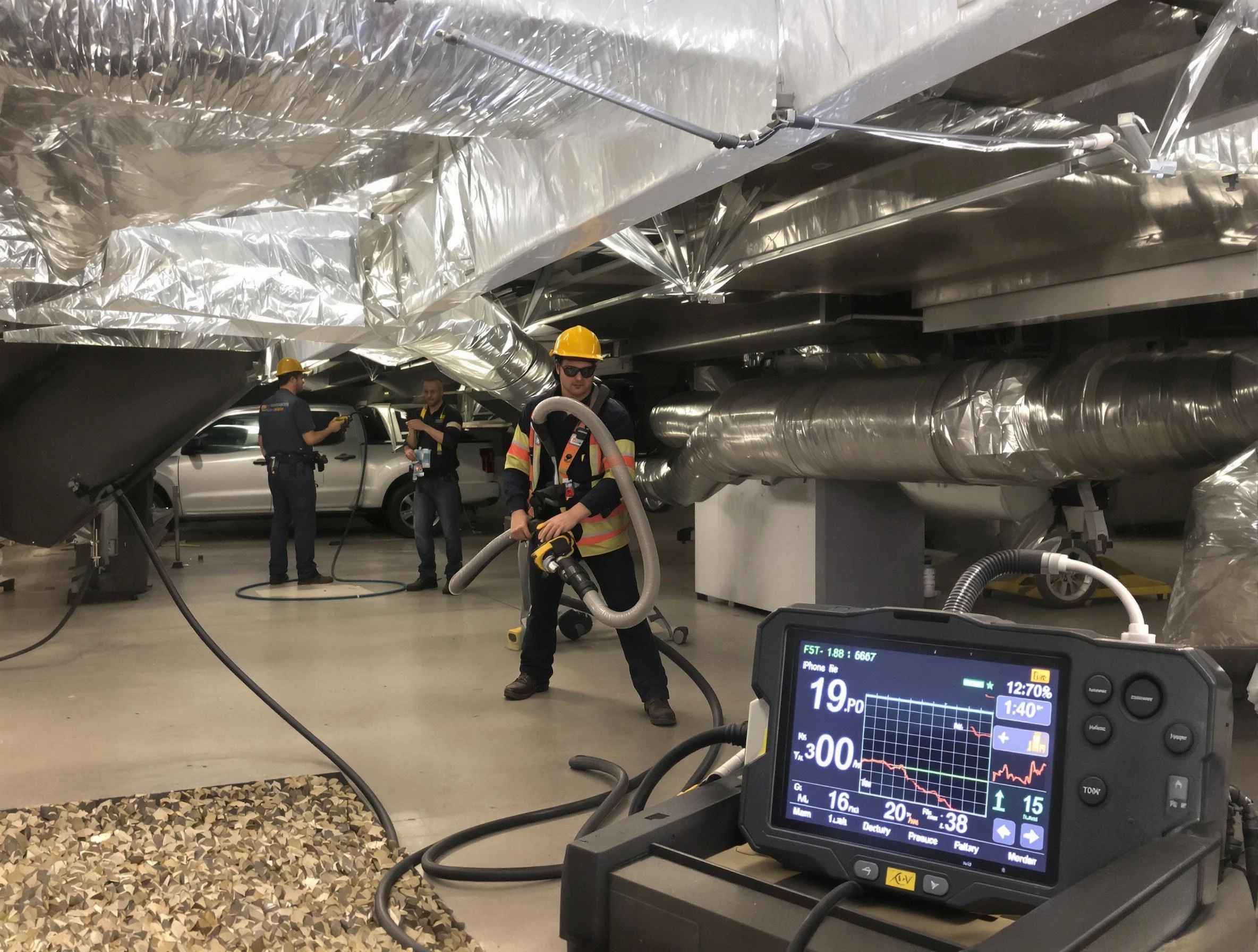 Professional negative pressure duct cleaning by Hoover Air Duct Cleaning in Hoover